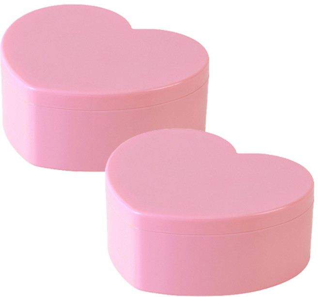 러블리 하트 소품 쥬얼리 보관함, 핑크, 2개