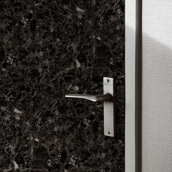 시트나라 현관문시트지 2p, 대리석마블블랙, 100 x 210 cm