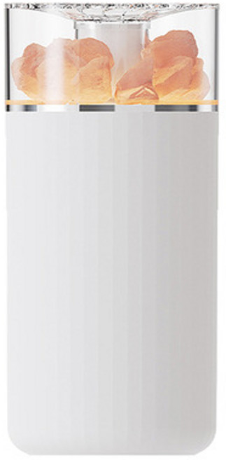 에이스원 USB C 충전식 휴대용 크리스탈 솔트 미니 가습기, JW-03, 화이트