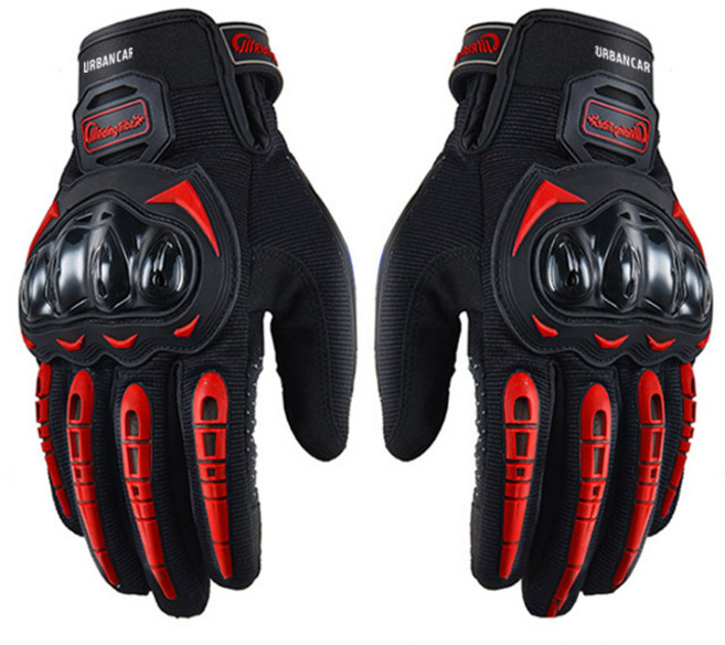 어반카 오토바이 터치 바이크 글러브, 레드