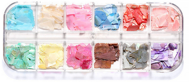 마켓A 셀프네일 자개파츠 12종 세트, 1개, TYPE3