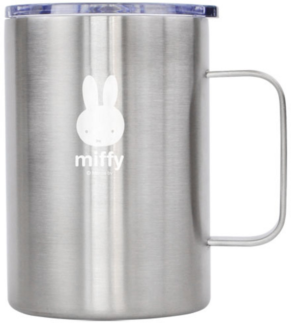 미피 스텐 이중진공 머그 500ml, 1개, 그레이