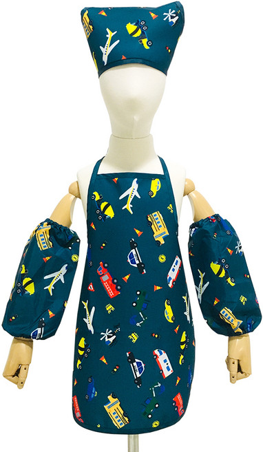 바니키즈 아동용 앞치마 세트, 자동차