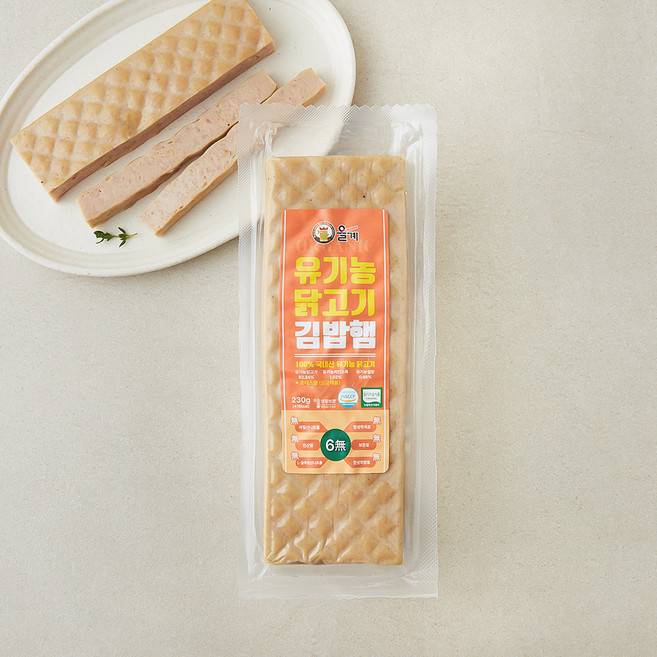 올계 유기가공식품 인증 닭고기 김밥햄, 230g, 1개