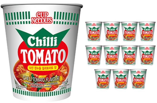 컵누들 칠리 토마토 70g, 12개