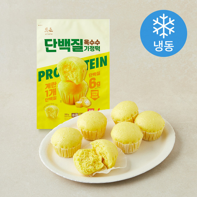 에스피씨삼립 빚은 단백질 옥수수 기정떡, 50g, 1개, 6개입