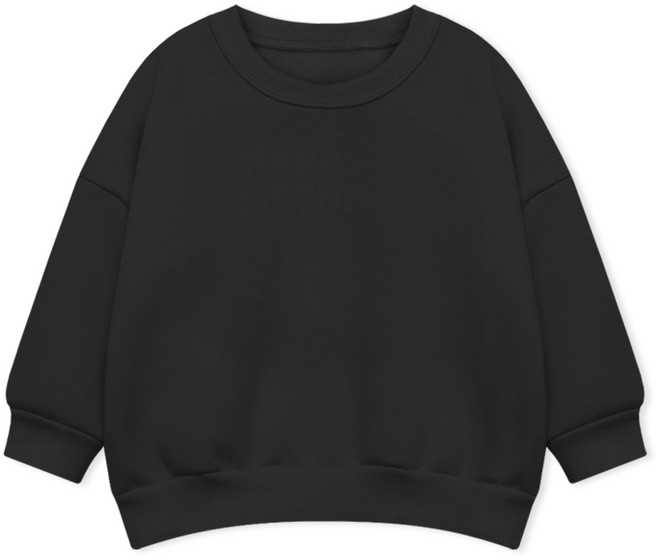 LITTLE RABBIT 家庭日常素色寬鬆版大學T