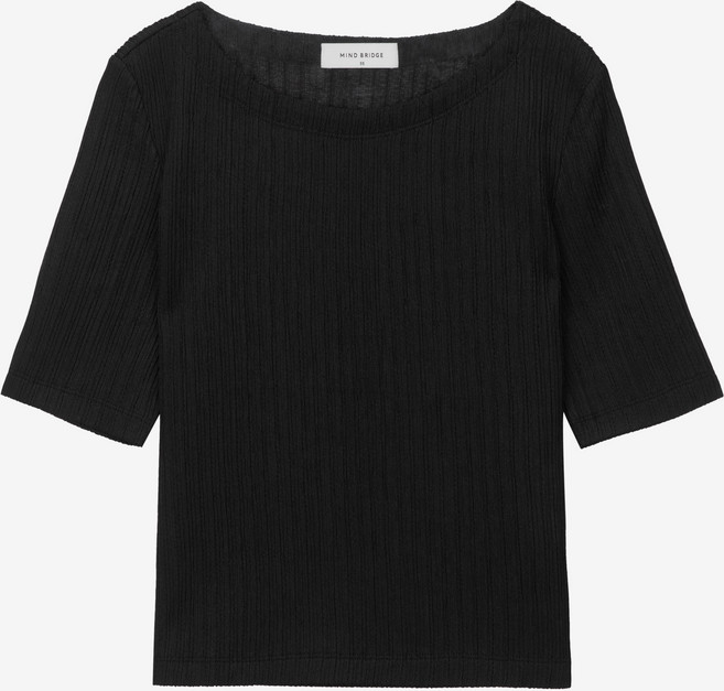 마인드브릿지 여성용 보트넥 슬림핏 티셔츠 MYTS3204