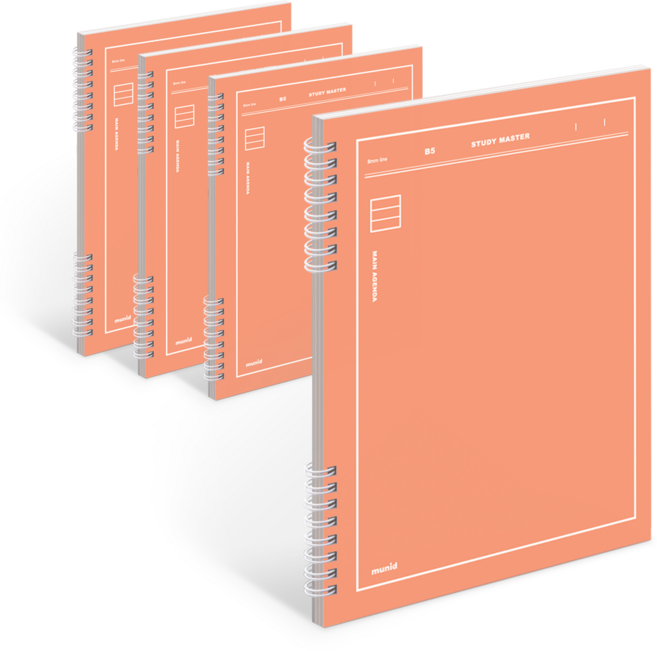 뮤니드 It spring 라인노트, 스위트 오렌지, 4개