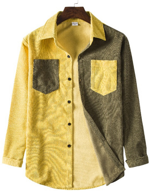 남성용 마켓A 믹스컬러 코듀로이 보온 셔츠