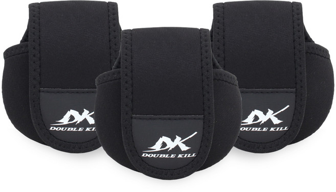 싸파 네오플렌 더블킬 베이트 릴 파우치 3p, 블랙