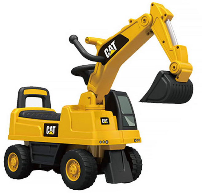 야야 CAT 포크레인 붕붕카, 혼합색상, 1개