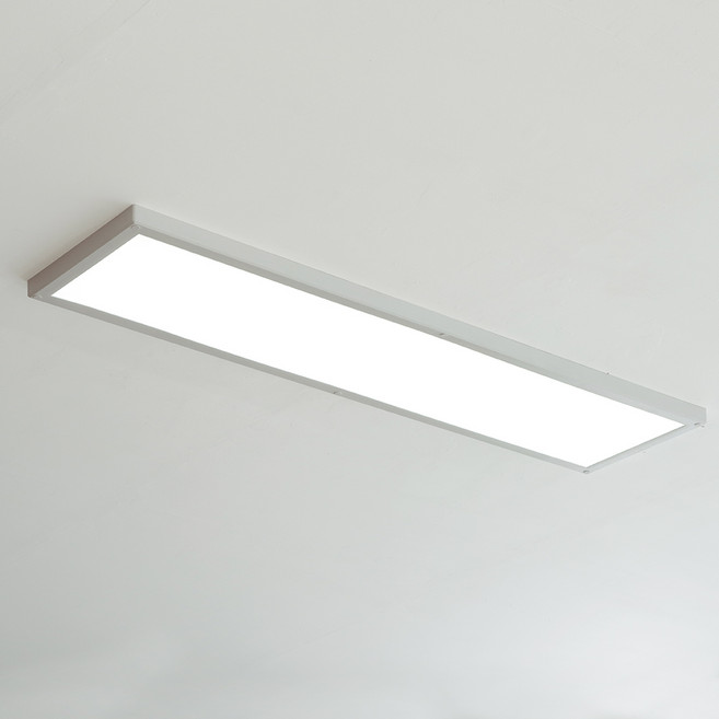 슬림 직하 엣지 LED 60W 주방등, 화이트 + 하얀빛