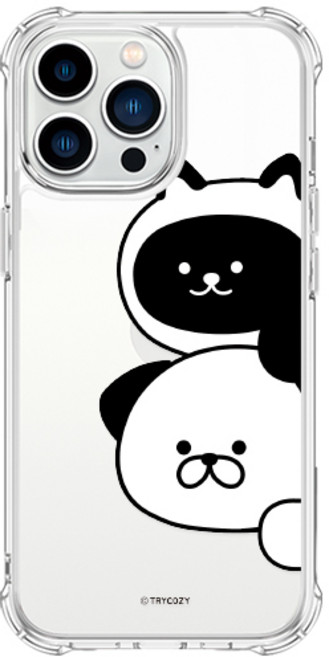 트라이코지 냥이멍뭉 방탄 젤하드 휴대폰 케이스