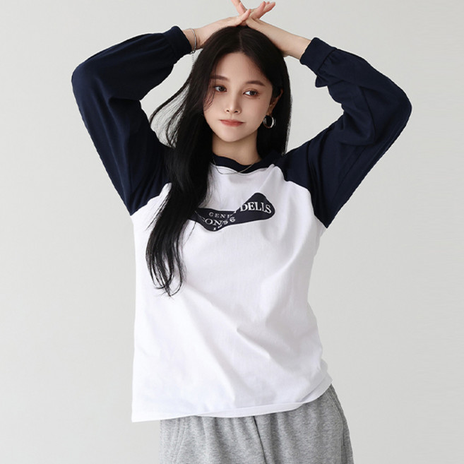 피핀 여성용 나그랑 레터링 티셔츠 112901