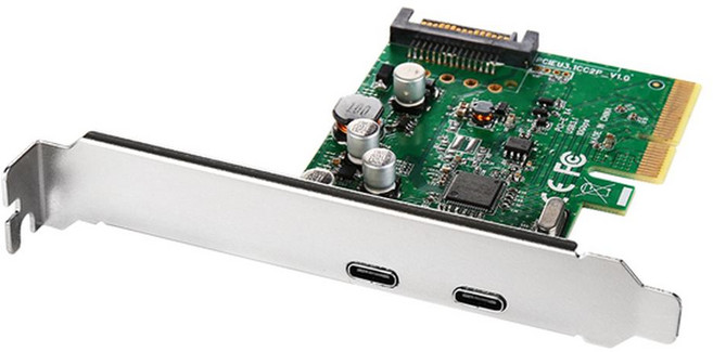 NEXTU USB 3.1 Type-C 2埠擴充卡 (桌上型電腦用), 1個, NEXT-322TCC