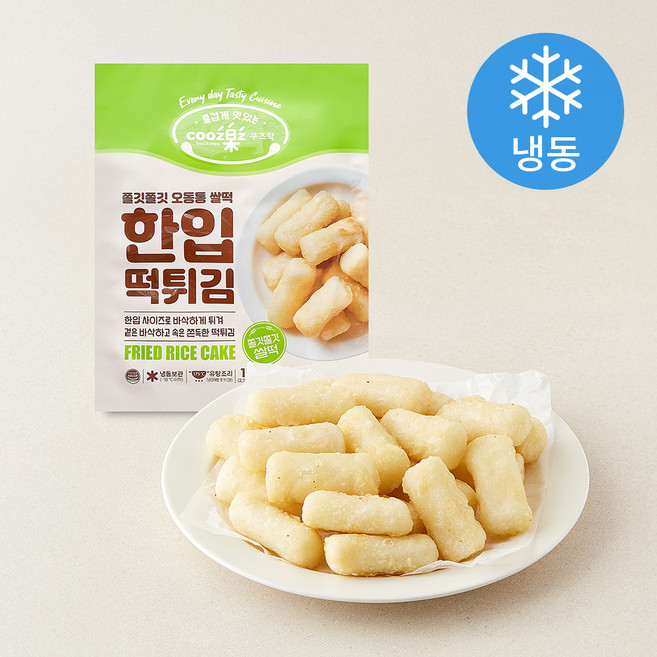 쿠즈락 바삭 쫀득 한입 떡튀김 (냉동), 1kg, 1개