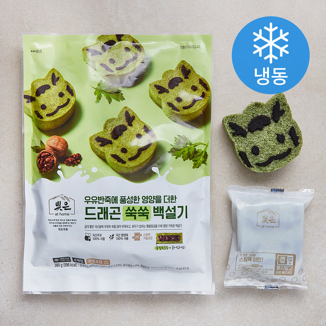 빚은 드래곤 쑥쑥 백설기 (냉동), 95g, 4개입, 1개