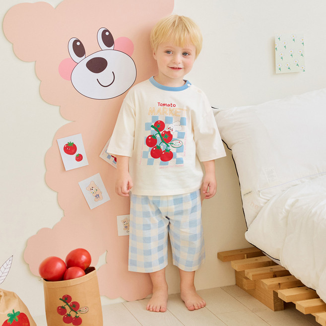 mollimelli friends Tomato Market 七分袖居家服套裝