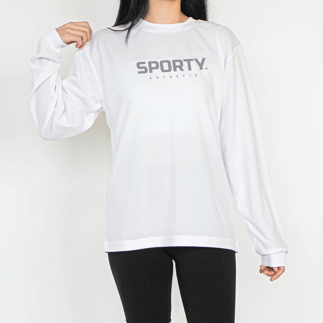 험블스튜디오 레터링 냉감 기능성 라운드 긴팔 티셔츠 IMUD_36