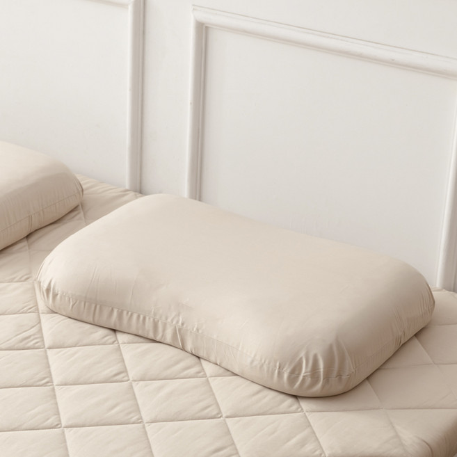 아지오텍스 라텍스 베개 + 속커버 + 겉커버, 땅콩, 1개