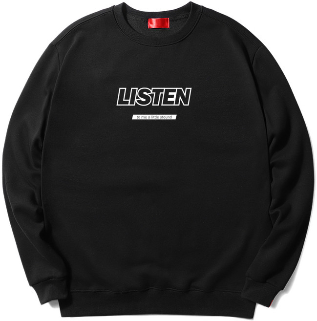 다꾸앙 리슨투미 기모 티셔츠 맨투맨 D10DKA_DM3241