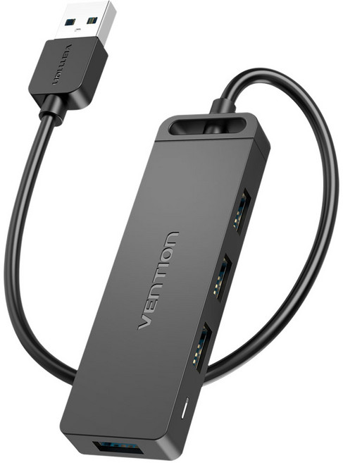 벤션 4포트 무전원 유전원 겸용 USB3.0 멀티허브 CHLBB