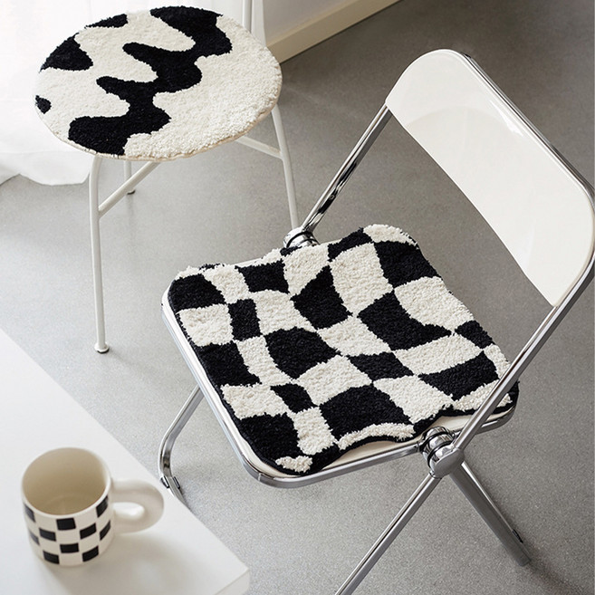 그린룸 체커보드 방석