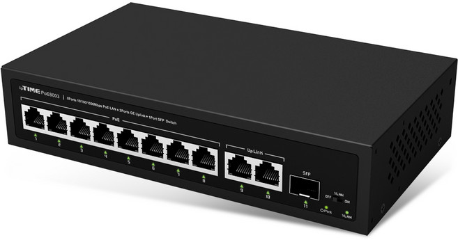ipTIME PoE8003 스위칭허브, 1개