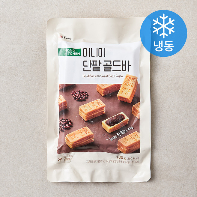 모노키친 미니미 단팥 골드바 (냉동), 280g, 1개입, 1개