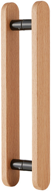 철물대장 340 오크목 라운드바 강화도어손잡이 오크, 1개