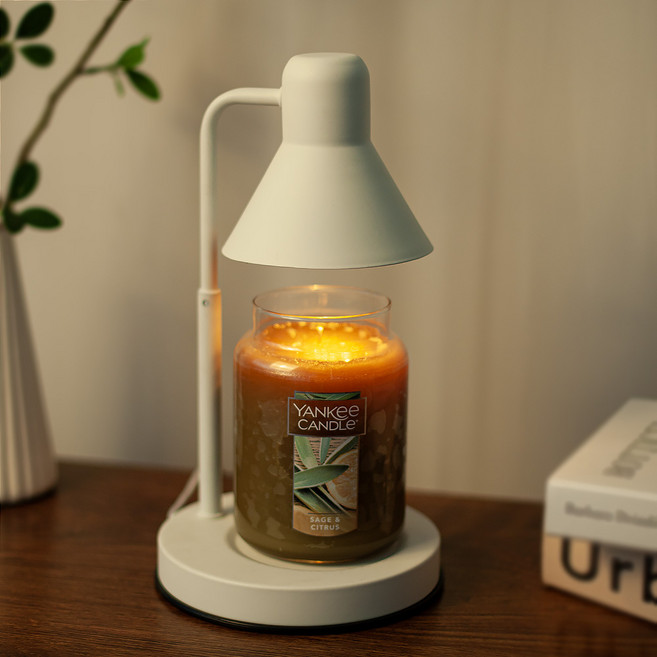 라지자 + 타이머 높이조절 모노 캔들워머 + 전구 2p 세트, 세이지시트러스, 화이트