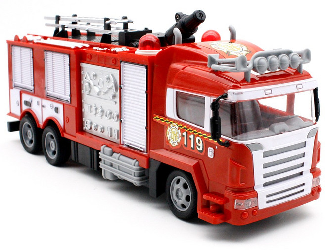 주몬 무선조종 119 소방차 RC카, 레드, 1개