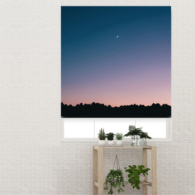 끌래망스 감성 풍경 일반원단 실사 롤스크린