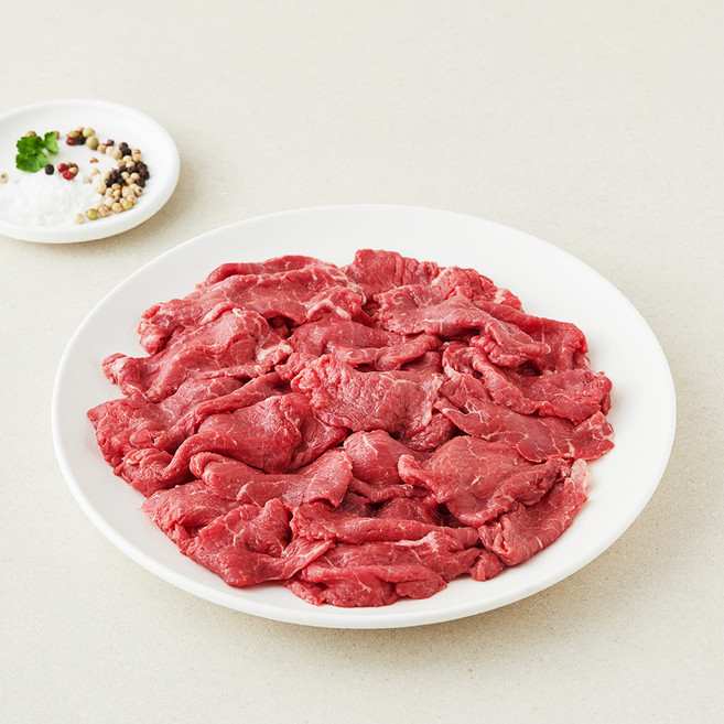 설성목장 무항생제 인증 한우 정육 1++등급 (8) 불고기용 (냉장), 1개, 300g