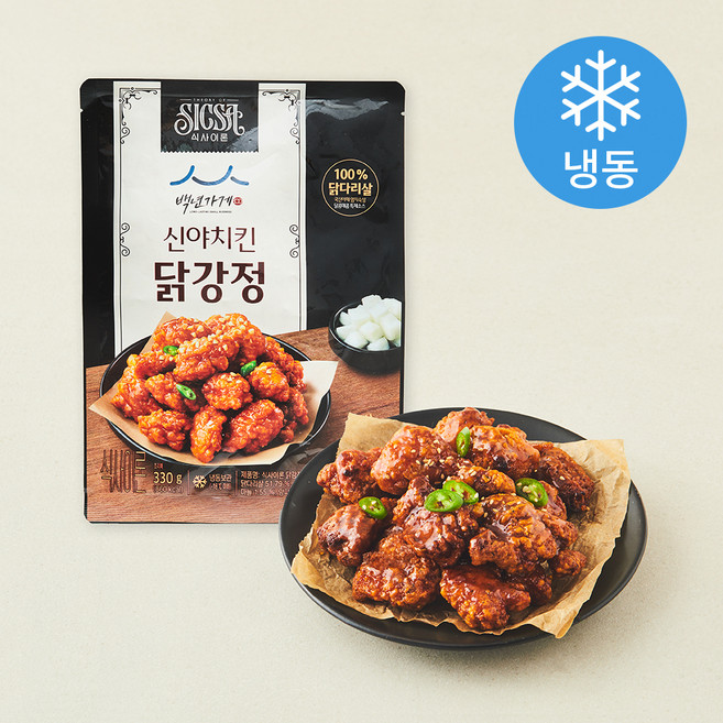 식사이론 백년가게 신야치킨 닭강정 (냉동), 330g, 1개