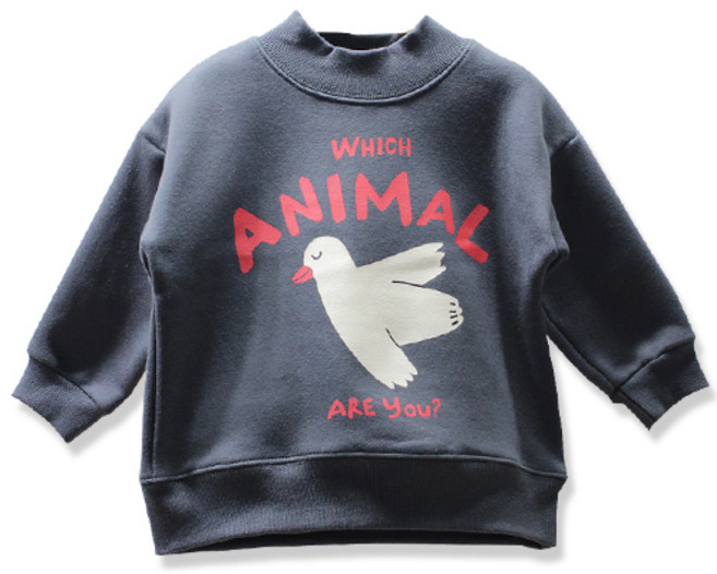 엔젤스윙 아동용 버즈 반목 기모 보온 맨투맨