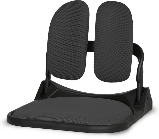 바른자세 듀얼폴더 접이식 메쉬 좌식의자 DF-520, 블랙(방석), 블랙(등받이)