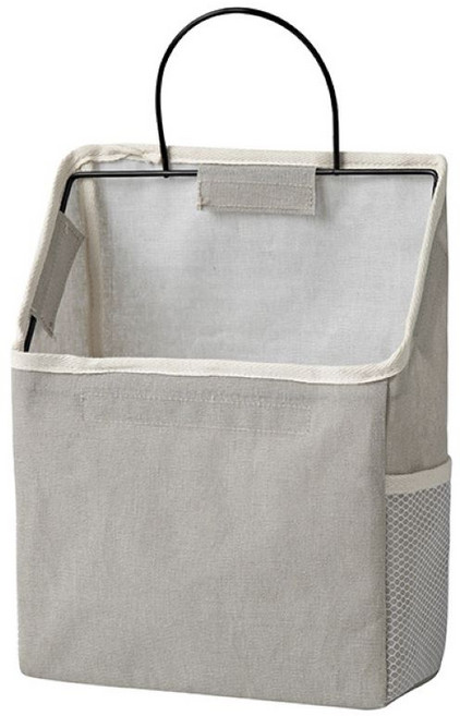 BUBU 벽걸이 정리 수납 포켓, 그레이, 1개