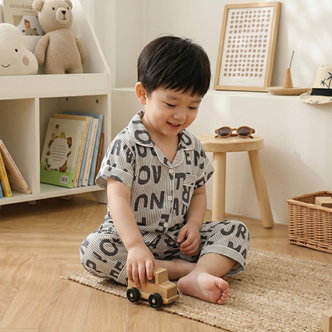 조이멀티 메르시홈 반팔 파자마 상하의 세트