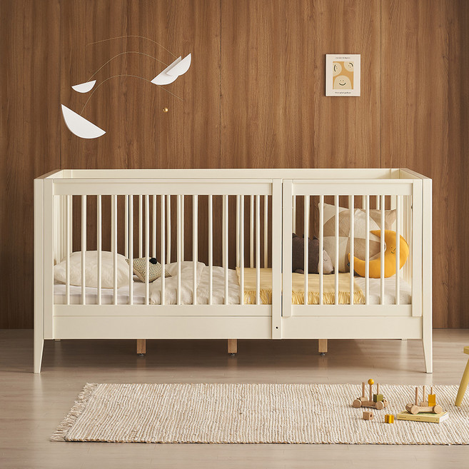 레이디가구 올리브 데이베드 가드형 침대프레임 + 딴딴이 18 매트리스 세트 방문설치, 아이보리