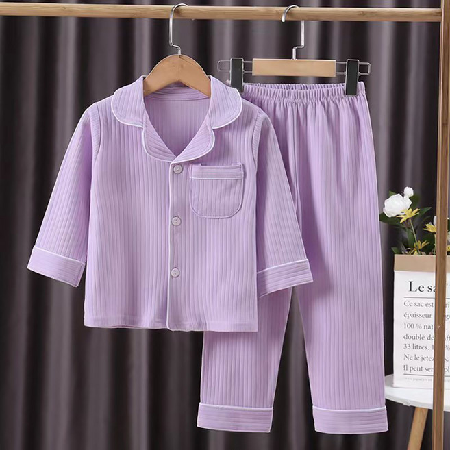 스타빈 아동용 학생 심플컬러 데일리 잠옷 세트