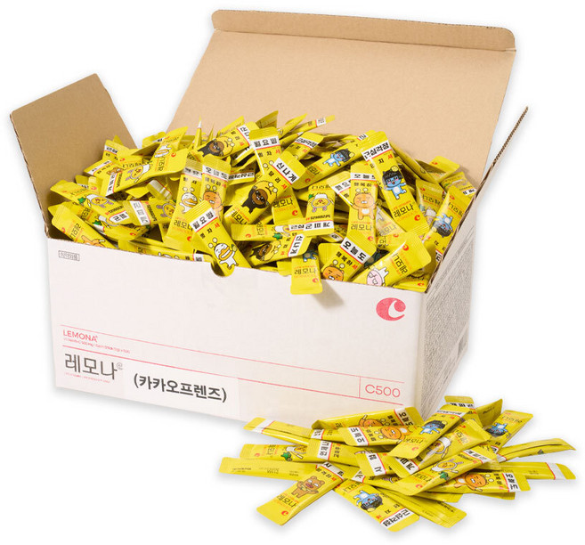 LEMONA 萊蒙娜 維他命C粉隨身包, 500入, 1盒