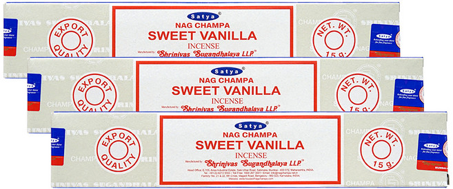 나그참파코리아 스틱 인센스 3개, 스위트바닐라