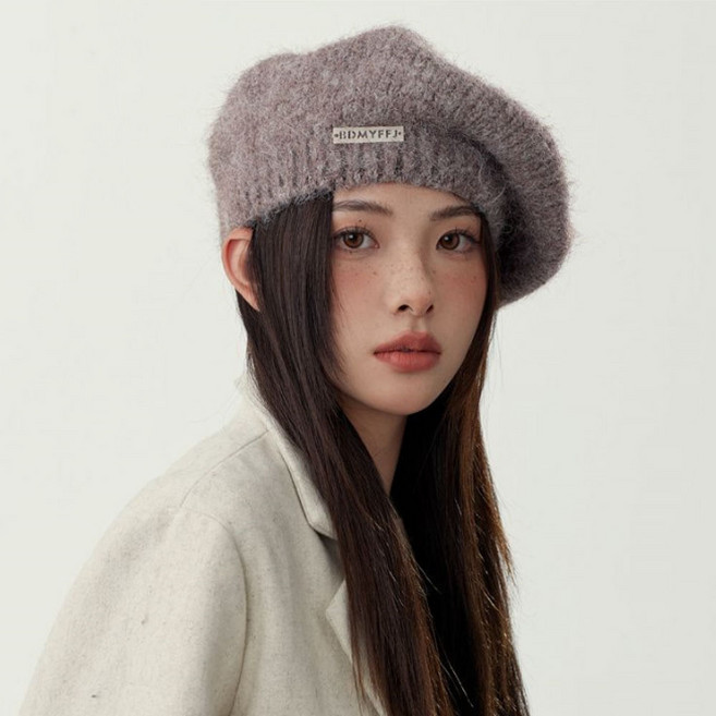 G&Y 安哥拉 銀色logo 貝雷帽