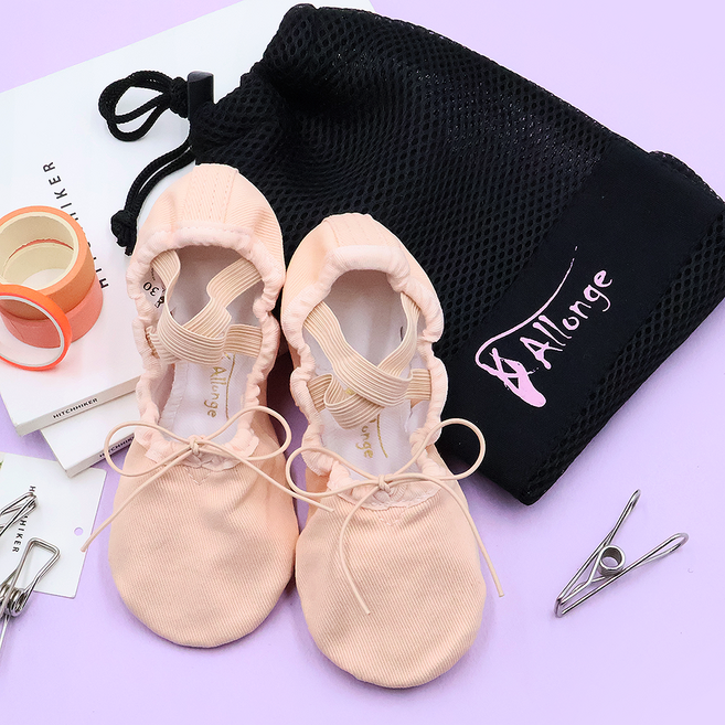 알롱제 07시보 메쉬 천 발레슈즈 + 파우치 세트