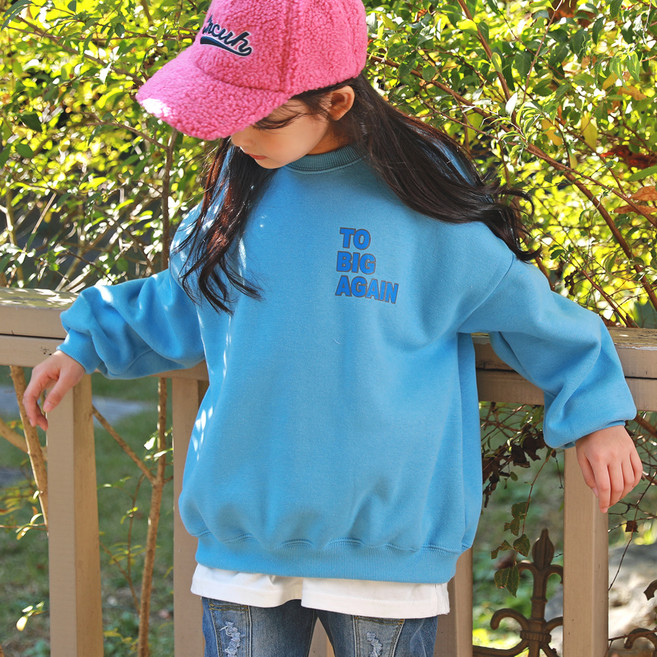 제이키즈 여아용 투빅 기모 맨투맨 J7098