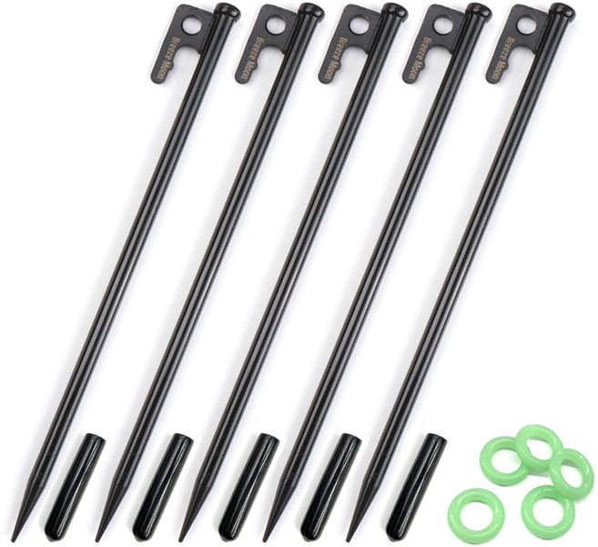 브리즈문 테이퍼링 S45C 스프링강 단조팩 5p + 야광링 + 보관캡 세트, 블랙(단조팩)