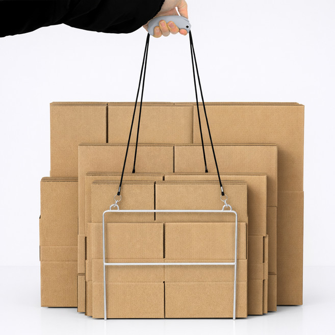 주식회사아텍스 스텐 분리수거 재활용 택배박스 수거대, 실버