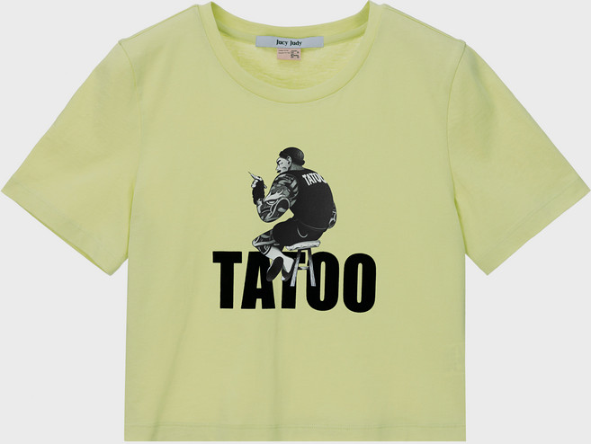 쥬시쥬디 여성용 J콜라보크롭 티셔츠 JWTS323J